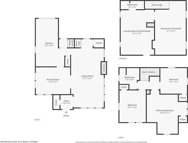 1920 Kenwood Ave, Fort Wayne, IN 46805 - home floor plan