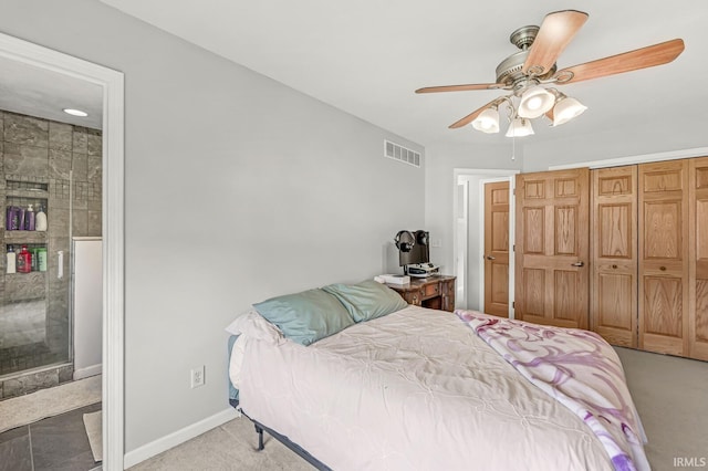 54062 Stonebridge Dr, Elkhart, IN 46514 - bedroom featuring carpet floors, baseboards, and a ceiling fan