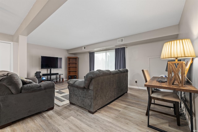 2106 Bayside Ct, Fort Wayne, IN 46804 - living room with light wood-type flooring and baseboards