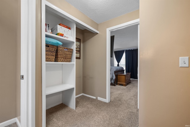 2106 Bayside Ct, Fort Wayne, IN 46804 - mudroom with carpet floors, a textured ceiling, and baseboards