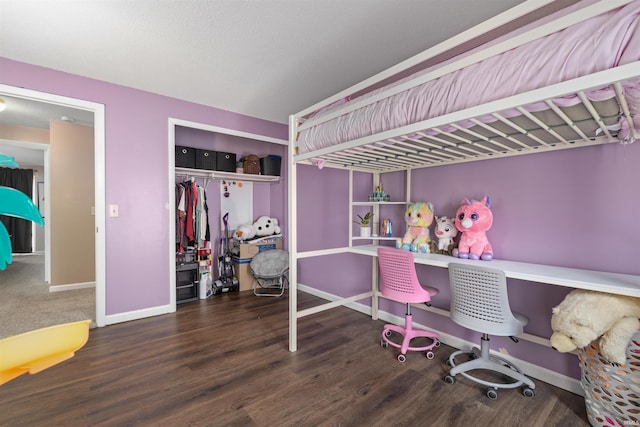 2106 Bayside Ct, Fort Wayne, IN 46804 - office area with baseboards and wood finished floors