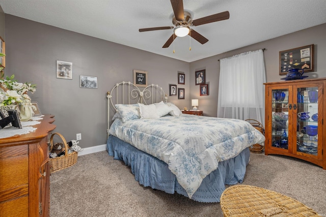 6008 Hinsdale Ln, Fort Wayne, IN 46835 - bedroom featuring carpet floors, baseboards, and a ceiling fan