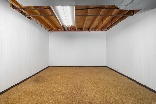 6008 Hinsdale Ln, Fort Wayne, IN 46835 - finished below grade area featuring carpet and baseboards