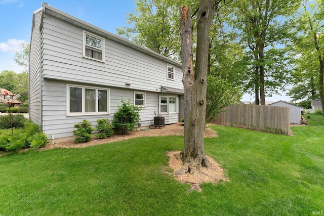 9006 Forestdale Dr, New Haven, IN 46774 - back of house with central AC unit