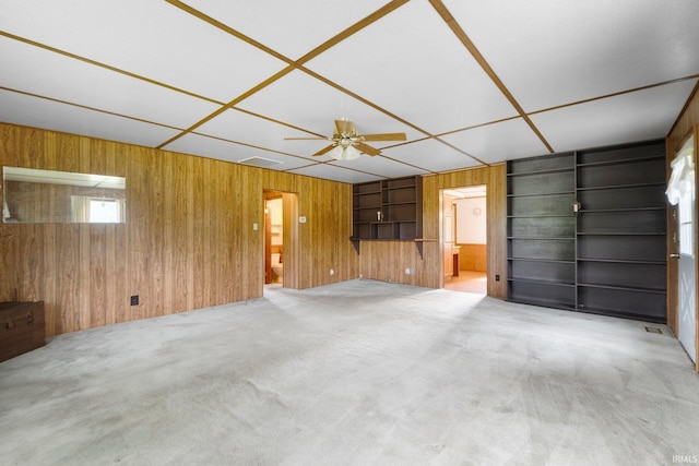 5460 N 550 E, Churubusco, IN 46723 - garage featuring wooden walls and ceiling fan