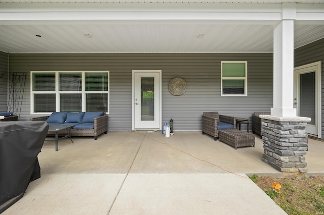 7018 S 350 St E, Lafayette, IN 47909 - view of patio / terrace featuring outdoor lounge area