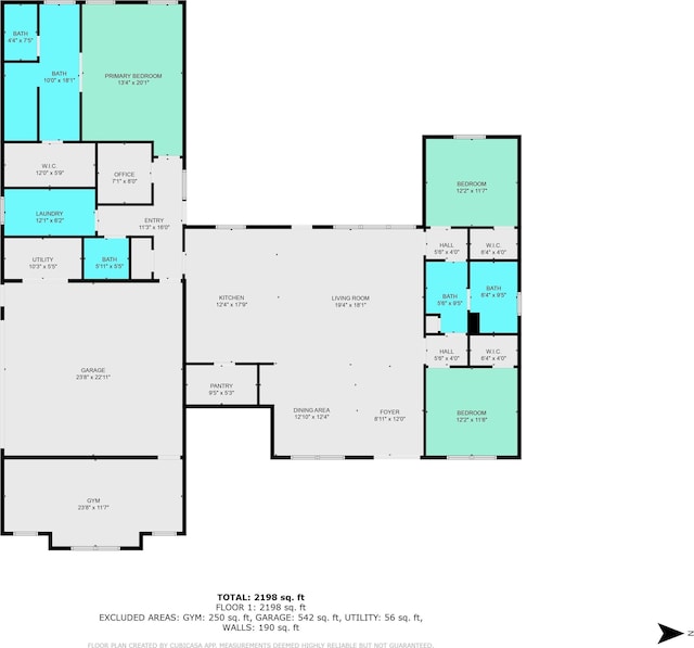7018 S 350 St E, Lafayette, IN 47909 - floor plan / room layout