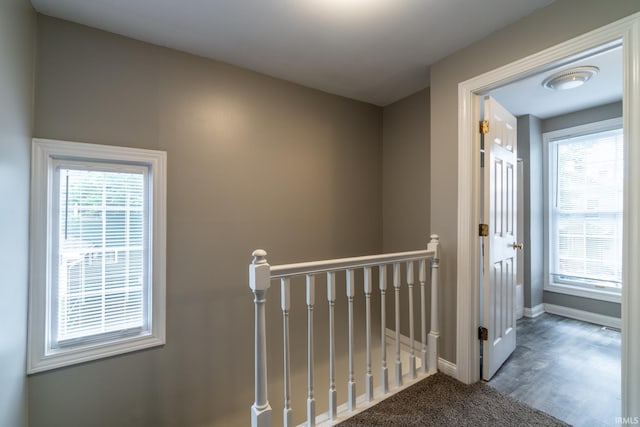 807 W Washington Blvd, Fort Wayne, IN 46802 - hall featuring an upstairs landing and baseboards