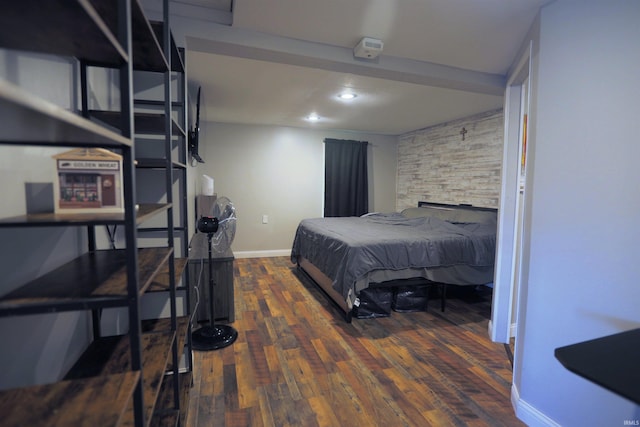 482 E Jefferson St, Andrews, IN 46702 - bedroom featuring wood finished floors, baseboards, and recessed lighting