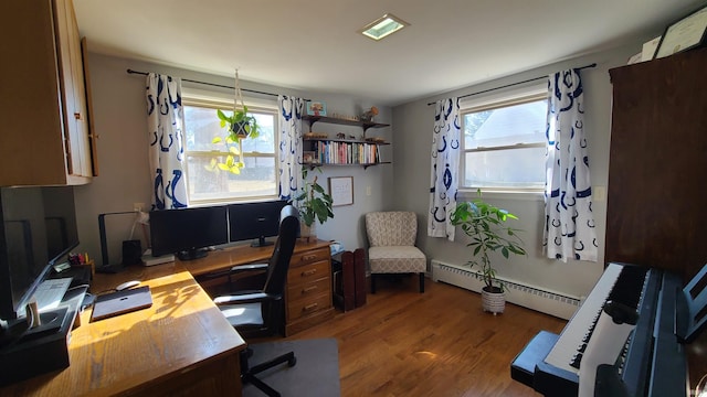 6403 Old Trail Rd, Fort Wayne, IN 46809 - office space featuring baseboard heating and wood finished floors
