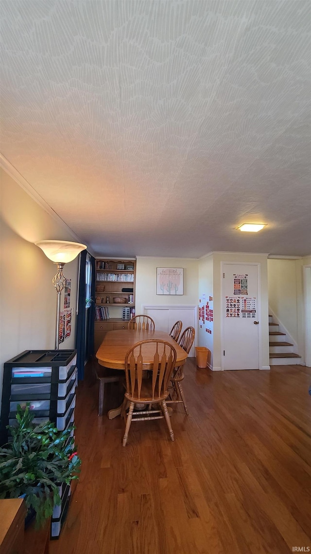 6403 Old Trail Rd, Fort Wayne, IN 46809 - dining room featuring stairway and wood finished floors