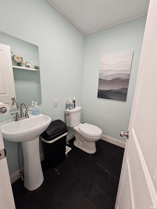 27 S Commerical St, Worthington, IN 47471 - bathroom featuring toilet and tile patterned flooring