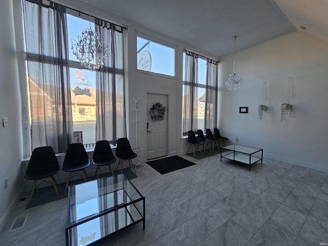 27 S Commerical St, Worthington, IN 47471 - building lobby featuring high vaulted ceiling