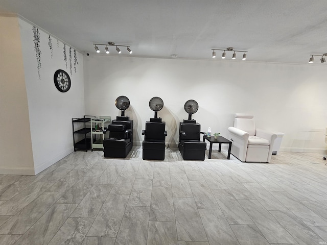 27 S Commerical St, Worthington, IN 47471 - miscellaneous room featuring track lighting and baseboards