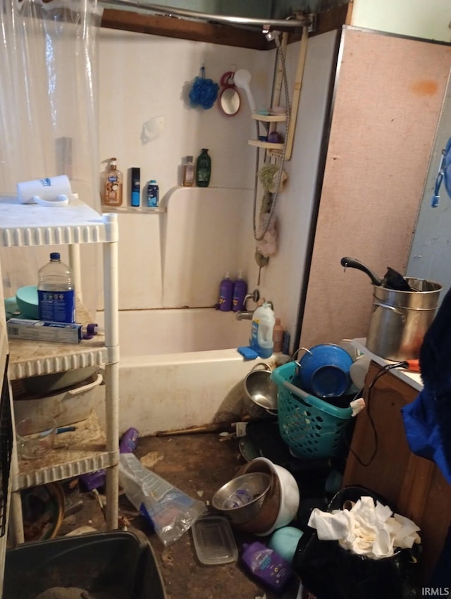 316 E Walnut St, Argos, IN 46501 - bathroom featuring shower / tub combo