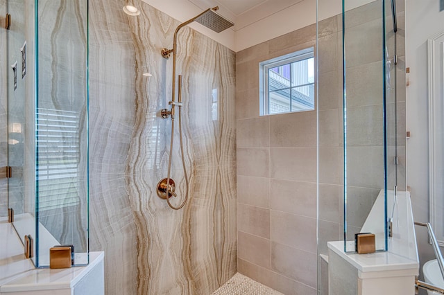 2909 Lake Dr, Newburgh, IN 47630 - full bathroom featuring tiled shower