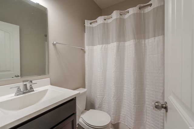 4755 Eastwick Dr, Newburgh, IN 47630 - bathroom with toilet, vanity, and shower / bath combination with curtain