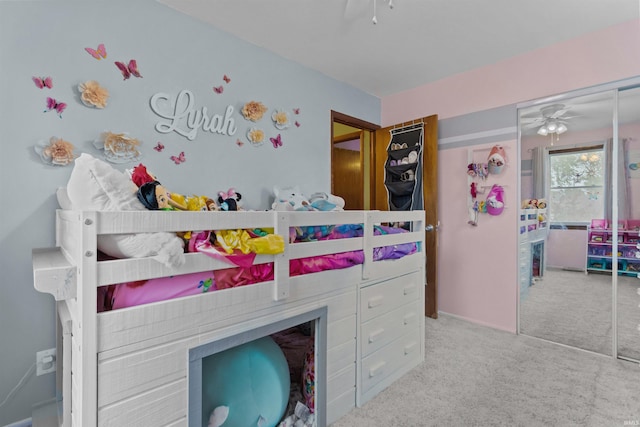 1804 Saint Charles Ct, Kokomo, IN 46902 - carpeted bedroom featuring a closet and ceiling fan