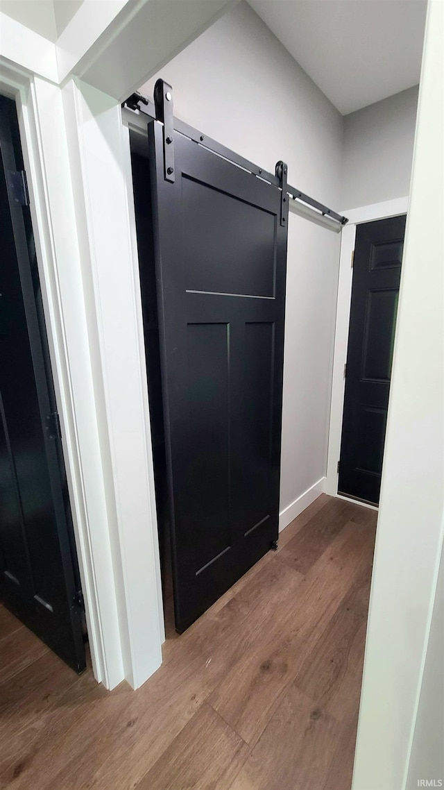 2022 W Blackberry Trl, Warsaw, IN 46582 - bathroom with wood finished floors