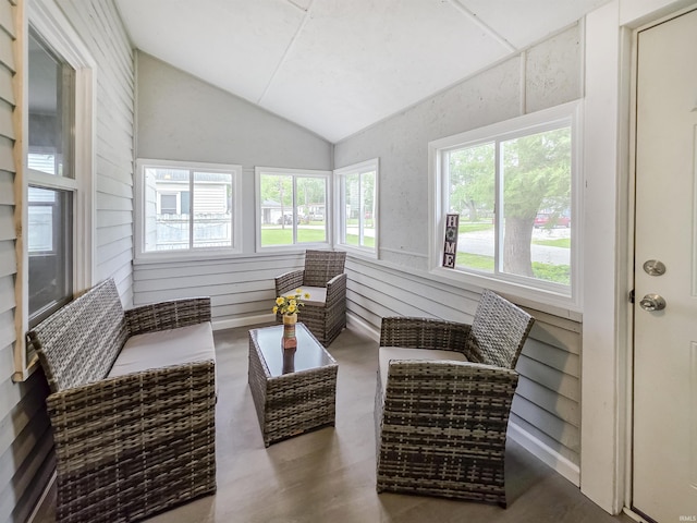 290 NW G St, Linton, IN 47441 - sunroom / solarium featuring lofted ceiling