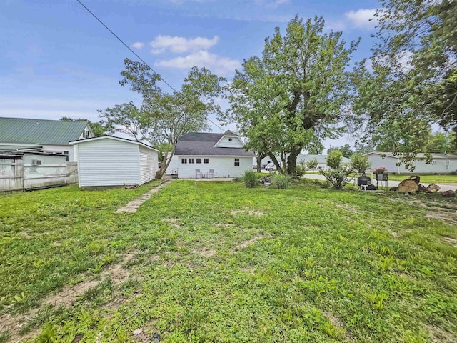 290 NW G St, Linton, IN 47441 - view of green lawn featuring an outbuilding