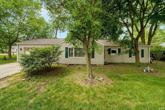 51662 Kenilworth Rd, South Bend, IN 46637 - view of front of house with a garage, concrete driveway, and a front yard