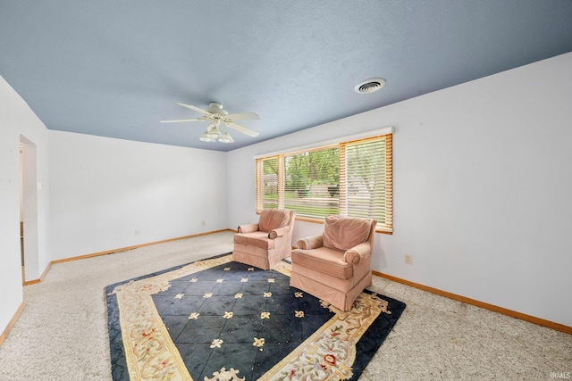 51662 Kenilworth Rd, South Bend, IN 46637 - sitting room with ceiling fan, carpet floors, and baseboards