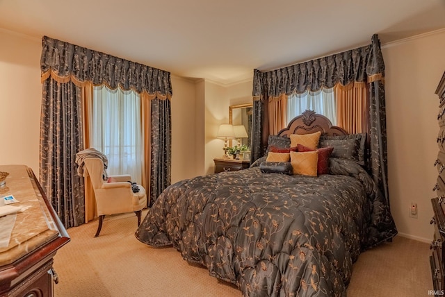 1023 Sunset Dr, Wabash, IN 46992 - carpeted bedroom with crown molding