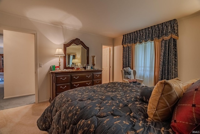 1023 Sunset Dr, Wabash, IN 46992 - bedroom featuring carpet and ornamental molding