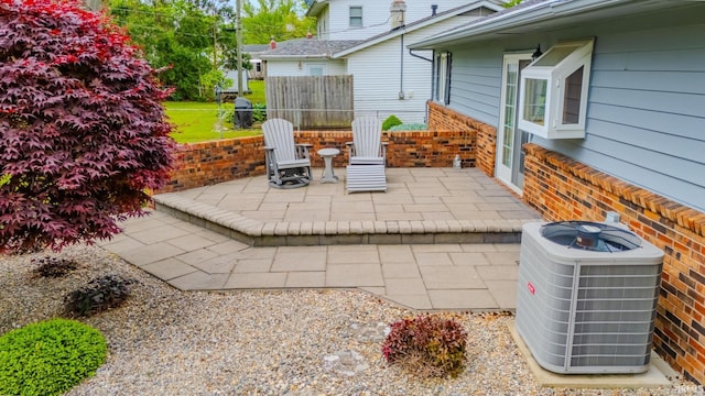 1023 Sunset Dr, Wabash, IN 46992 - view of patio with central air condition unit