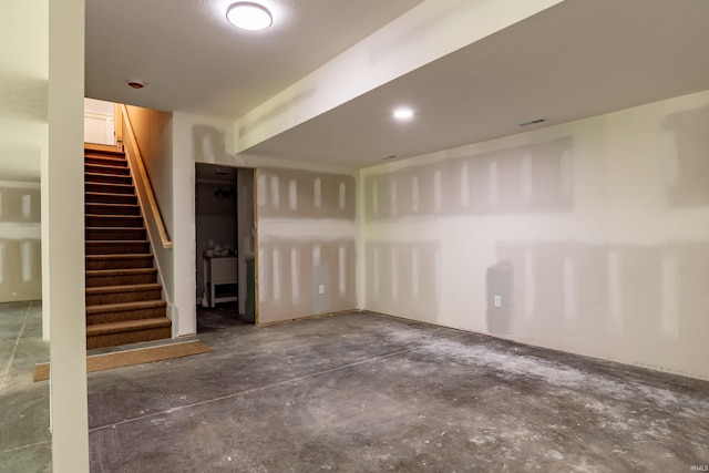 2075 N Russell Rd, Bloomington, IN 47408 - finished below grade area featuring stairs