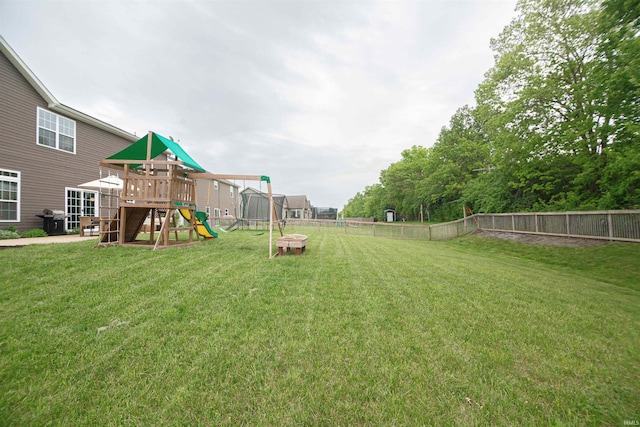 2184 Ringneck Rd, West Lafayette, IN 47906 - view of yard with a playground