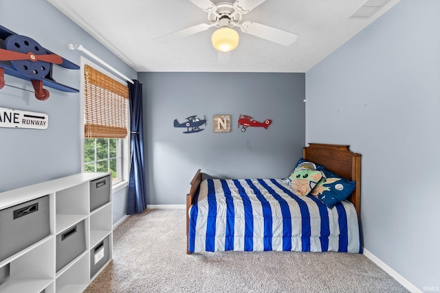 2034 Windflower Pl, West Lafayette, IN 47906 - carpeted bedroom featuring baseboards and ceiling fan
