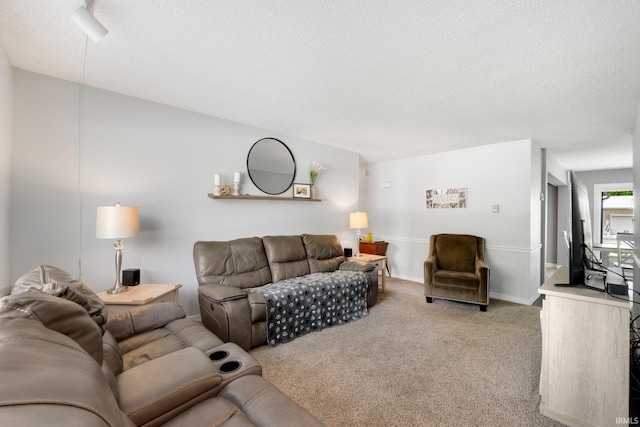 4618 Kekionga Dr, Fort Wayne, IN 46809 - living area featuring light carpet and a textured ceiling