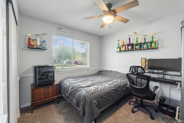 4618 Kekionga Dr, Fort Wayne, IN 46809 - bedroom featuring carpet floors and a ceiling fan