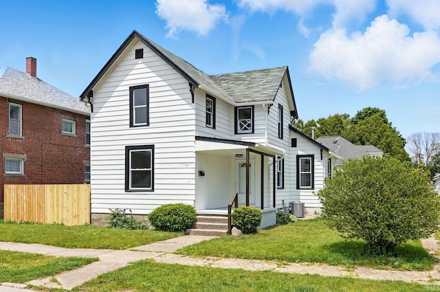 44 E Taylor St, Huntington, IN 46750 - view of front facade with central AC