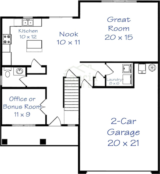 542 Lago Ct, Fort Wayne, IN 46818 - room layout