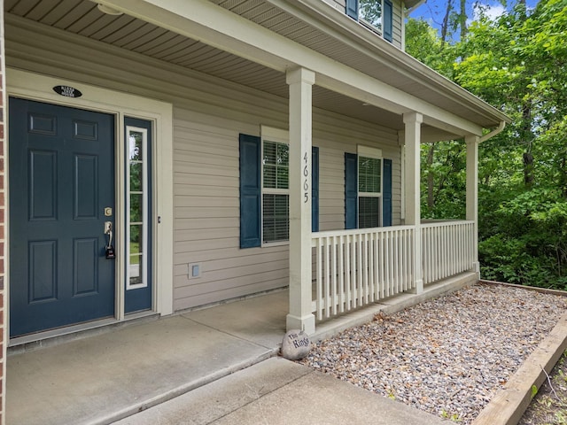 4665 S 150 E, Lafayette, IN 47909 - property entrance with a porch