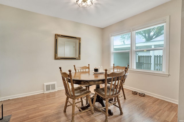 2012 Clayton Ave, Evansville, IN 47715 - dining area with baseboards and light wood finished floors