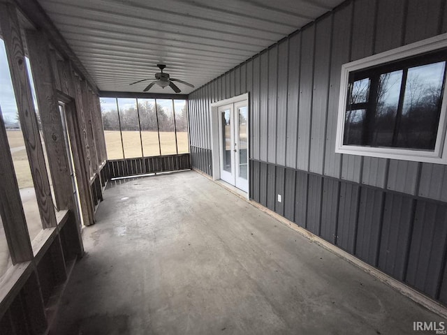 1230 S Iron Mountain Rd, Bloomfield, IN 47424 - unfurnished sunroom featuring french doors