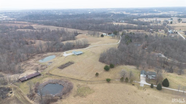 1230 S Iron Mountain Rd, Bloomfield, IN 47424 - aerial overview of property's location featuring rural landscape