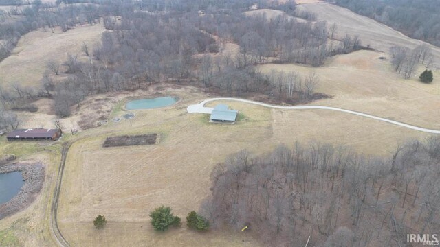 1230 S Iron Mountain Rd, Bloomfield, IN 47424 - aerial overview of property's location with rural landscape