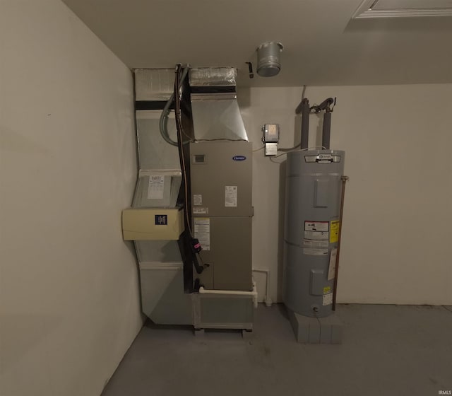 3408 Fox Ct, Evansville, IN 47711 - utilities featuring electric water heater and heating unit