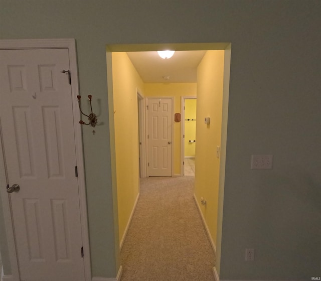 3408 Fox Ct, Evansville, IN 47711 - hall featuring light carpet and baseboards