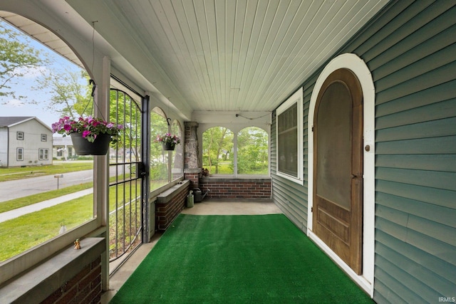 285 N Center St, Waterloo, IN 46793 - view of unfurnished sunroom