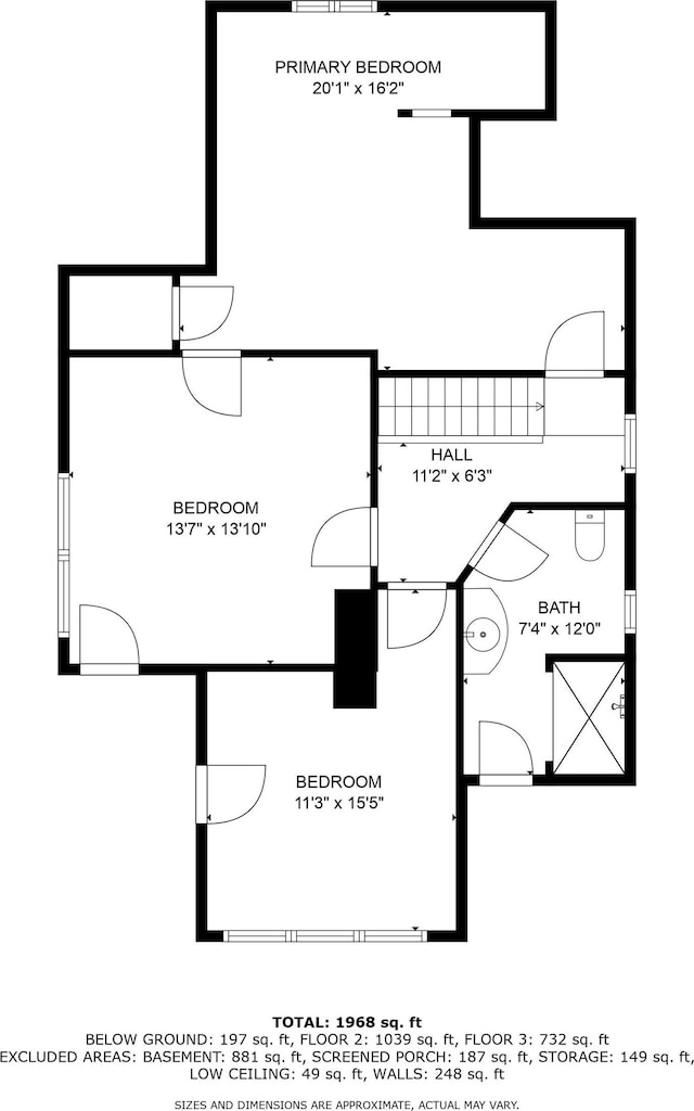 285 N Center St, Waterloo, IN 46793 - floor plan / room layout