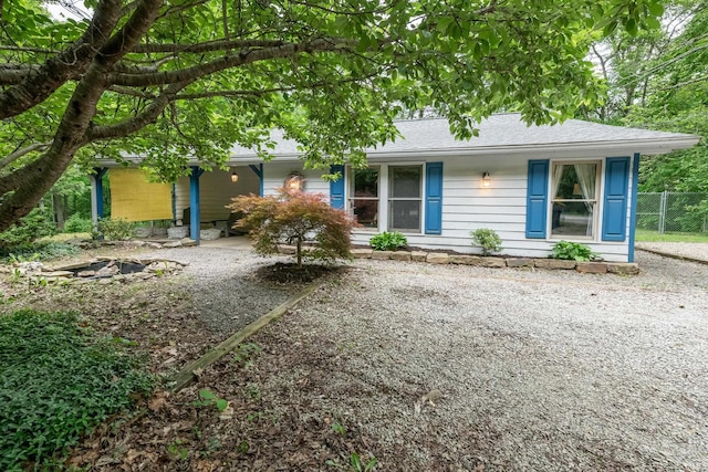 5889 E 46th Rd, Bloomington, IN 47408 - view of front of property with a shingled roof
