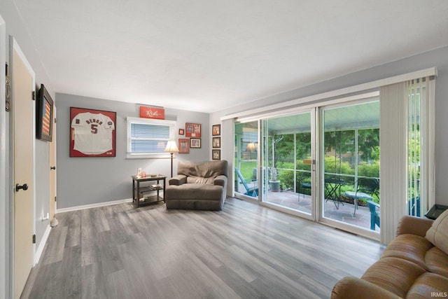 4112 Hiawatha Blvd, Fort Wayne, IN 46809 - living room with wood finished floors and baseboards