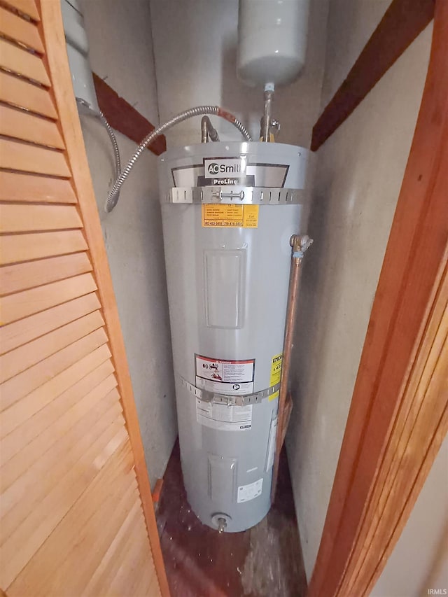 2550 N Kentucky Ave, Evansville, IN 47711 - utility room featuring secured water heater