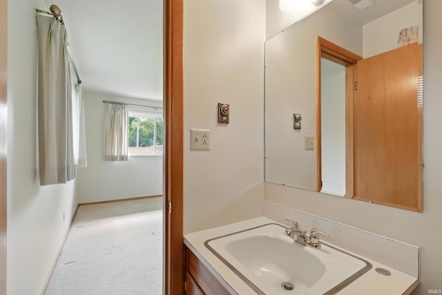 928 Hollyhill Dr, Fort Wayne, IN 46819 - bathroom with vanity and baseboards